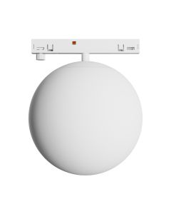 Luminaire globe LED pour rail étroit 7W K3000 48V Ø100 mm Blanc