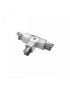 Connecteur de rail triphasé T/T2 réglable à gauche blanc
