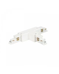 Connecteur de rail triphasé T/T2 réglable à gauche blanc – DALI