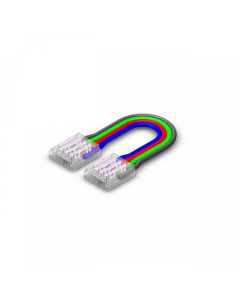 Connecteur bande à bande avec câble pour ruban LED SMD RGB – 10 mm