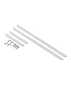 Panneau LED encastré 34 x 124 cm blanc