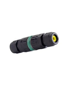 Connecteur de câble étanche IP68 – droit – pour câble 3×0,5–2,5 mm² – noir