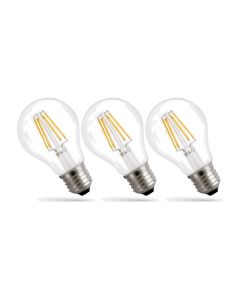 LED E27 ampoule filament A60 3-pack 7W K2700 770lm