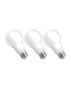 Ampoule LED E27 9W K3000 820 lm – Lot de 3