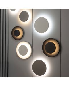 Platine de montage pour applique de façade Piatta 9W Ø240 mm – Blanc