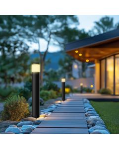 Éclairage de jardin LED 6W – noir – 175×722 mm