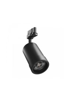 Projecteur sur rail LED triphasé 20 W, température de couleur 85 lm/W, noir