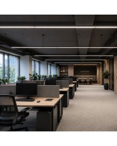 Ligne LED 120 cm 20-40 W CCT 100 lm/W IP20 Blanc