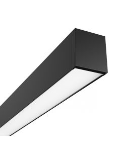 Plafonnier LED linéaire 24W CCT K3000/K4000/K6500 2400 lm 60 cm – Noir