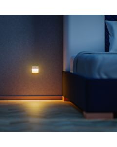 Veilleuse LED Lumina Pop RGBW avec détecteur de mouvement USB-C – Blanc – Lot de 2