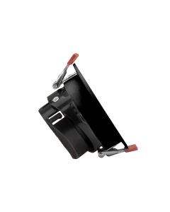 Spot encastrable GU10 anti-éblouissement Ø85 mm – Noir – Orientable