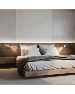 Spot en saillie MR11 – blanc – avec interrupteur – IP20 – 36×95×165 mm – sans ampoule
