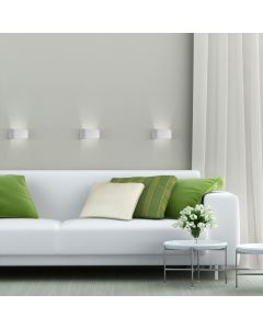 Applique murale G9 – ovale – blanc – IP20 – 80×80×160 mm – sans ampoule