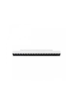 Luminaire LED sur rail 17 W CCT 48 V 330 mm à intensité variable, blanc