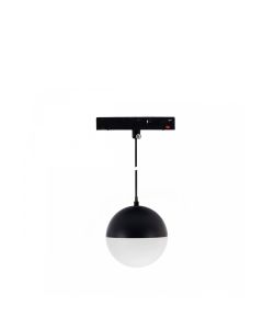 Suspension LED globe pour rail 10W K2700 48V Ø90 mm Noir