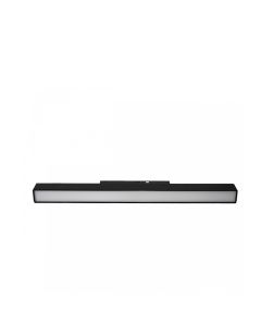 Luminaire sur rail LED allongé 15 W K2700 48 V 300 mm Noir