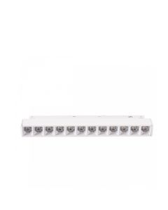 Grille LED pour rail 12W K4000 48V 220 mm Blanc