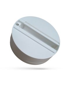 Adaptateur de rail monopoint 3 phases blanc