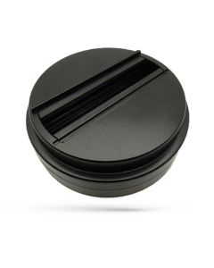 Adaptateur de rail monopoint 3 phases Noir