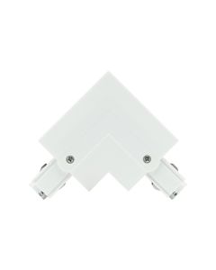 Connecteur de rail 3 phases gauche blanc