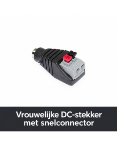 Connecteur femelle CC avec prise rapide
