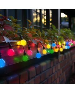 Guirlande lumineuse 5 mètres avec 10 douilles E27 – IP44 – noire – sans ampoules