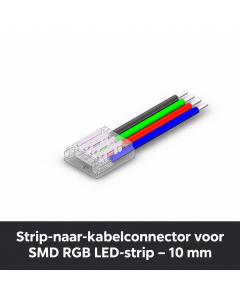 Connecteur bande-câble pour ruban LED RGB SMD – 10 mm