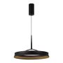 Suspension LED anneau Ø50 cm | 50W | 5500 lumens | CRI90 | CCT 2700K-4000K | Noir