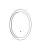 Miroir LED rond éclairé Ø60 cm | 20W | 2000 lumens | CRI90 | CCT 2700K-4000K | Noir – photo 2