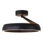 Plafonnier LED anneau Ø45 cm | 50W | 5500 lumens | CRI90 | CCT 2700K-4000K | Noir