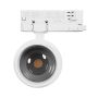 Spot LED sur rail Pava Point pour rail triphasé 6–20W K3000 CRI90 8–45° – Blanc – photo 2
