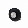 Spot encastré GU10 – rond – noir – IP20 – Ø86×41 mm – sans ampoule