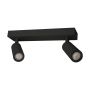Spot en saillie MR11 2 têtes – noir – orientable – IP20 – 260×54×160 mm – sans ampoule – photo 3