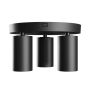 Spot en saillie GU10 3 têtes – rond – noir – IP20 – 220×134 mm – sans ampoule – photo 3