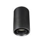 Spot en saillie GU10 – rond – noir – orientable – IP20 – 80×130 mm – sans ampoule