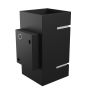Applique murale G9 – carré – noir – IP20 – 80×150 mm – sans ampoule – photo 5