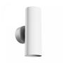 Applique murale GU10 2 têtes – rond – blanc – IP20 – 55×160×90 mm – sans ampoule