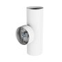 Applique murale GU10 2 têtes – rond – blanc – IP20 – 55×160×90 mm – sans ampoule – photo 5