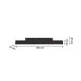 Luminaire sur rail LED allongé 8 W CCT 48 V 304 mm, dimmable, noir – photo 5