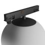 Luminaire globe LED pour rail étroit 7W K3000 48V Ø100 mm Noir – photo 5