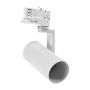 Projecteur sur rail triphasé GU10 blanc – 56,5×121×172 mm