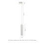 Suspension triphasée sur rail GU10 – blanc – photo 2