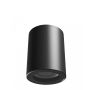 Spot en saillie GU10 – rond – noir – IP44 – 70×90 mm – sans ampoule
