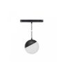 Suspension LED globe pour rail 6W CCT 48V Ø100 mm dimmable Noir