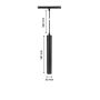 Suspension LED pour rail 48V 12W K3000 25° – Noir – photo 5