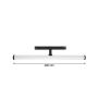 Luminaire barre LED pour rail 48V 12W K3000 150° 40 cm – Noir – photo 5