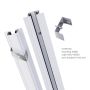 Rail encastrable triphasé 2 m pour spots sur rail – Blanc – photo 5