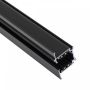 Rail encastrable triphasé 2 m pour spots sur rail – Noir
