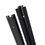 Rail encastrable triphasé 2 m pour spots sur rail – Noir – photo 3