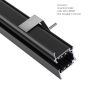 Rail encastrable triphasé 2 m pour spots sur rail – Noir – photo 4